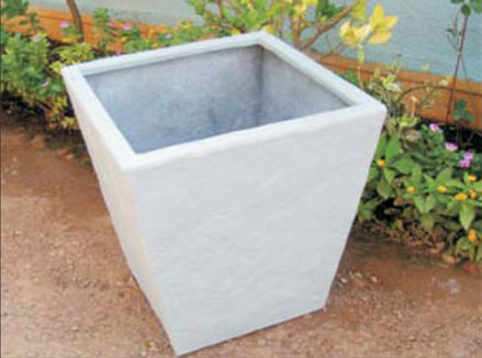 Tall Slate Rectangular Planter