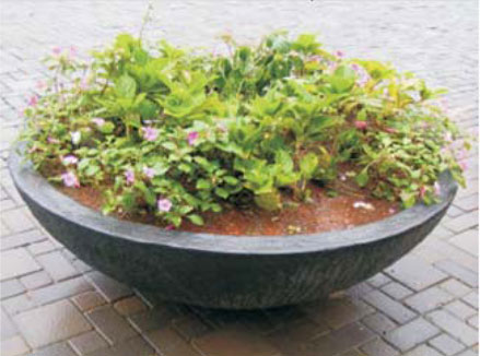 Stone Bowl Planter